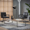Industriële salontafel Monida robuust hardhout