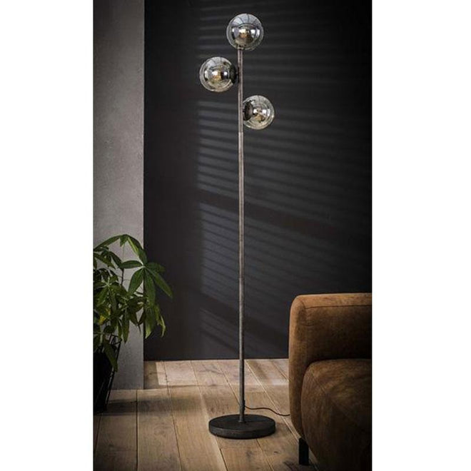 Retro vloerlamp Hannah 3-lichts