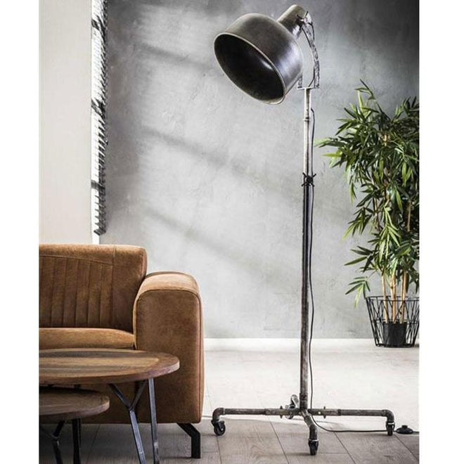 Industriële vloerlamp Cas verrijdbaar