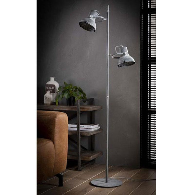 Industriële vloerlamp Bent betonlook
