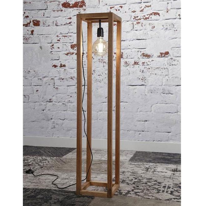 Industriële vloerlamp Wood