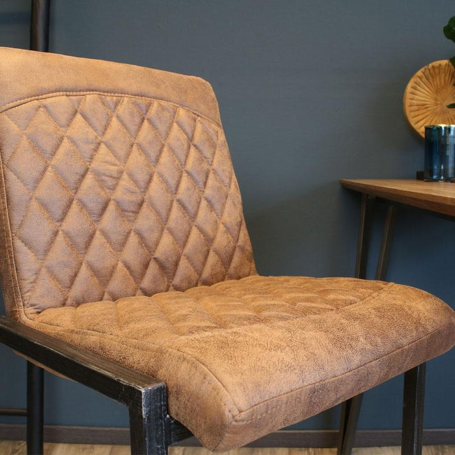 Industriële barkruk Phoenix cognac