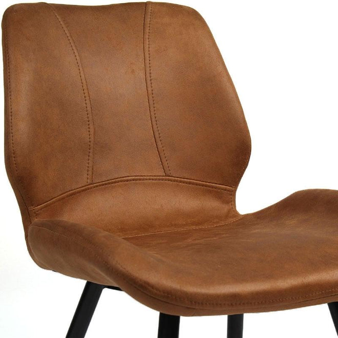 Industriële barkruk Jayden cognac