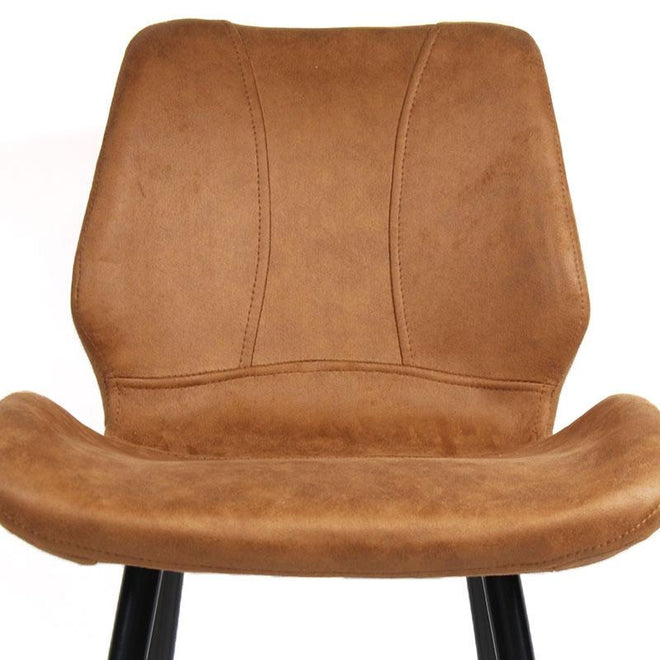 Industriële barkruk Jayden cognac
