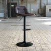 Industriële barkruk Dario bruin leer 59-79 cm