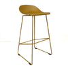Scandinavische barkruk Simplistic geel 76 cm