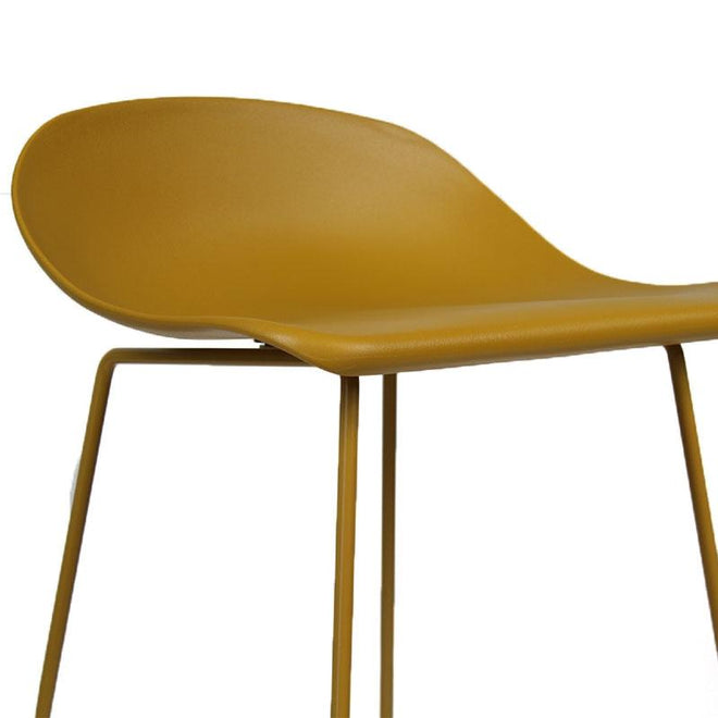 Scandinavische barkruk Simplistic geel