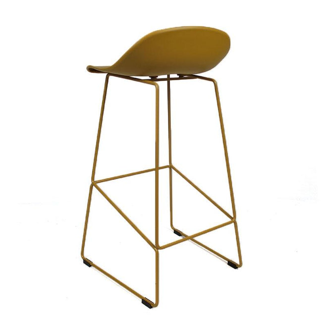 Scandinavische barkruk Simplistic geel