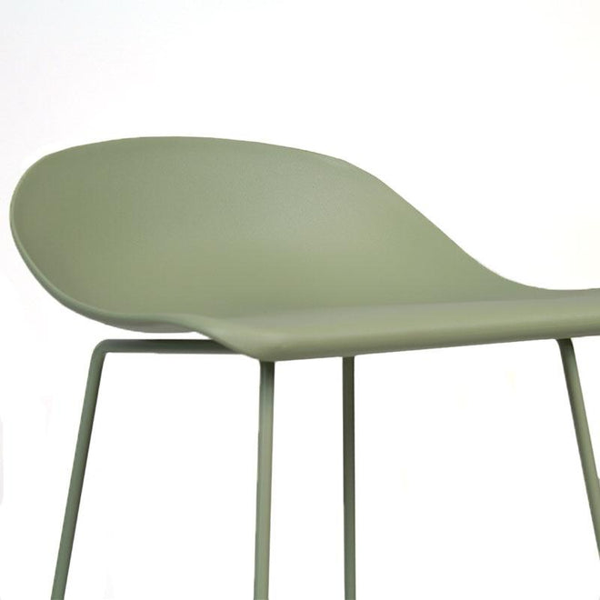 Scandinavische barkruk Simplistic groen