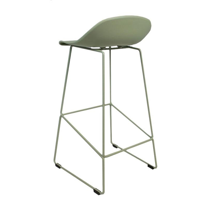 Scandinavische barkruk Simplistic groen