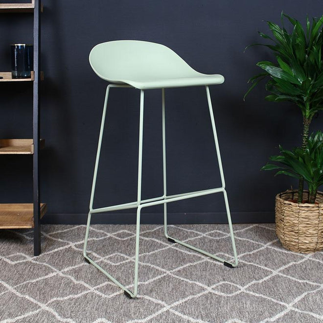 Scandinavische barkruk Simplistic groen