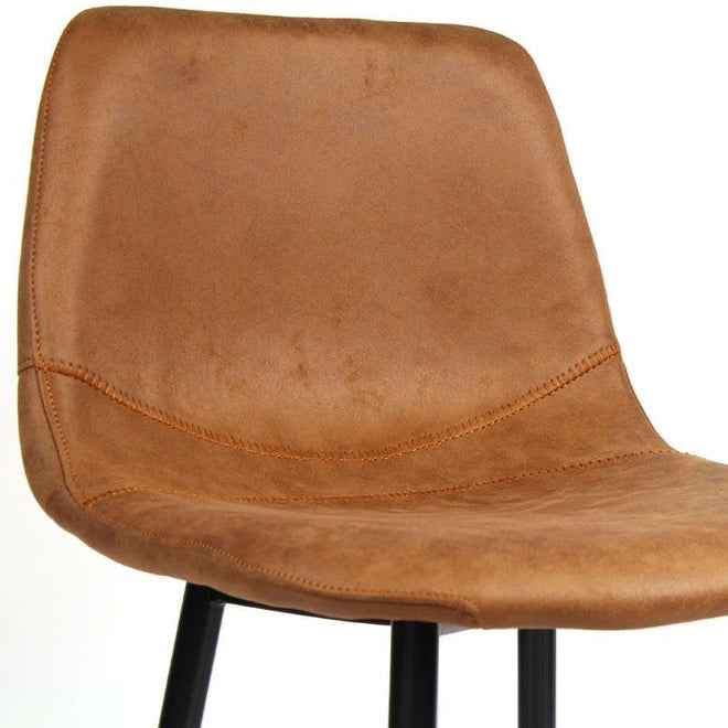 Industriële barkruk Susan cognac