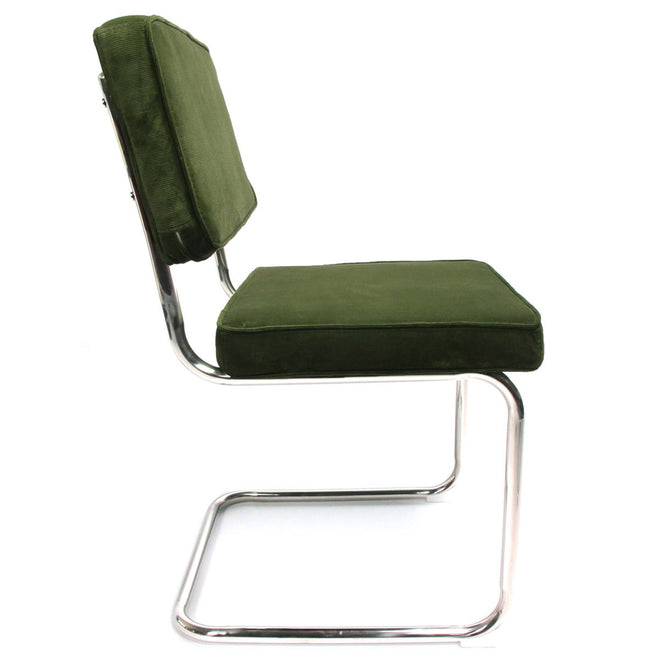 Rib eetkamerstoel groen