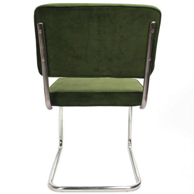 Rib eetkamerstoel groen
