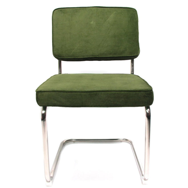 Rib eetkamerstoel groen