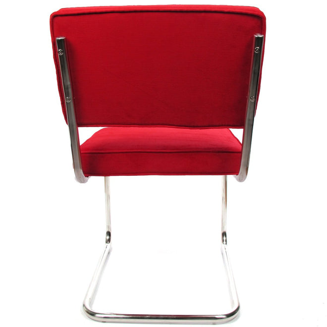 Rib eetkamerstoel rood