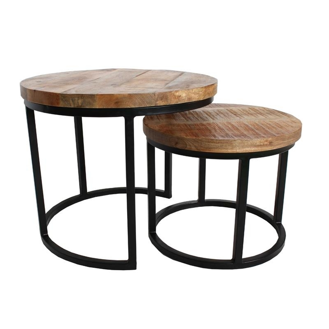 Industriële salontafel set Grace