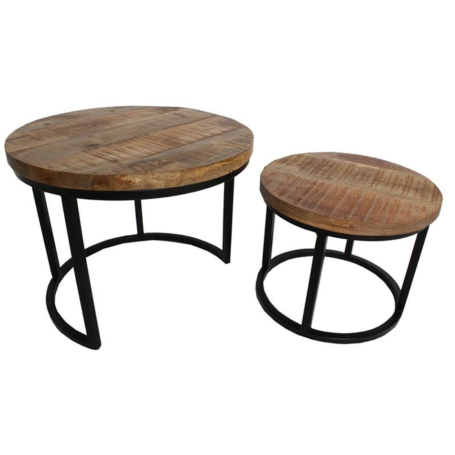 Industriële salontafel set Grace