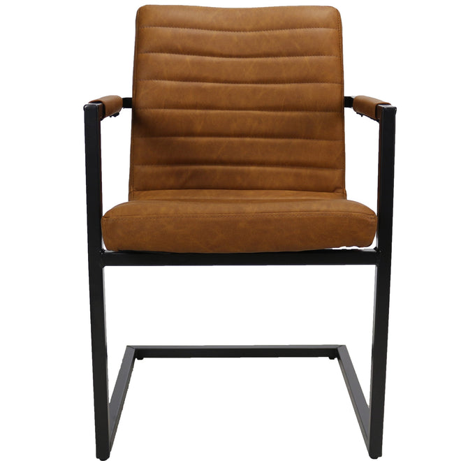 Tribal eetkamerstoel cognac