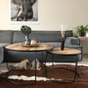 Industriële salontafel set Callum (2 stuks)