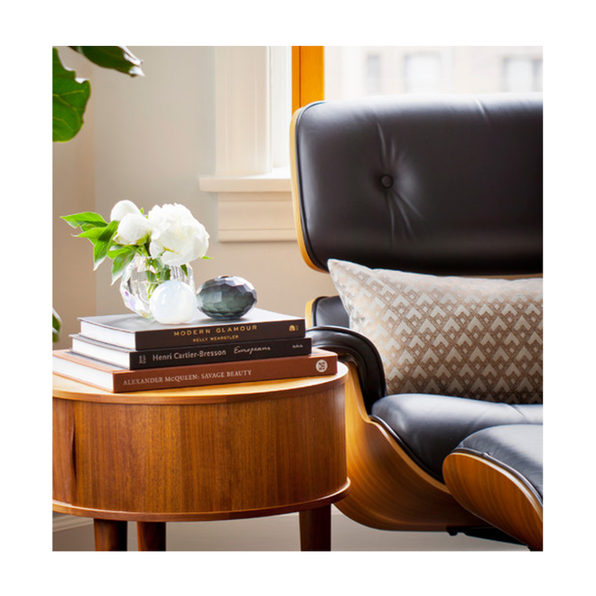Eames Lounge chair set met ottoman rosewood zwart - Charles & Ray Eames