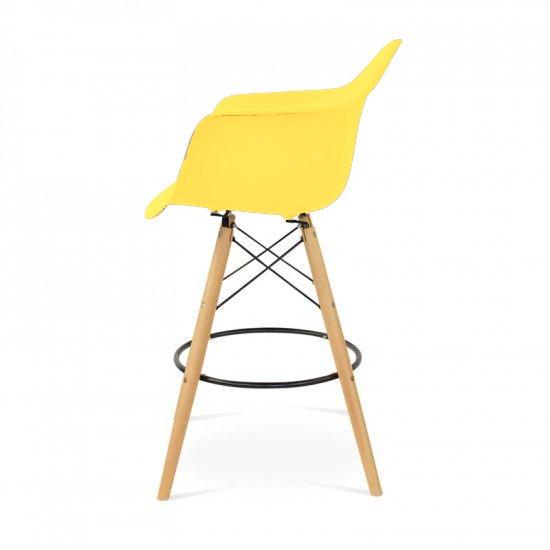 Eames DAW barkruk geel
