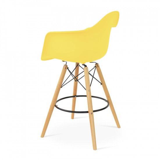 Eames DAW barkruk geel