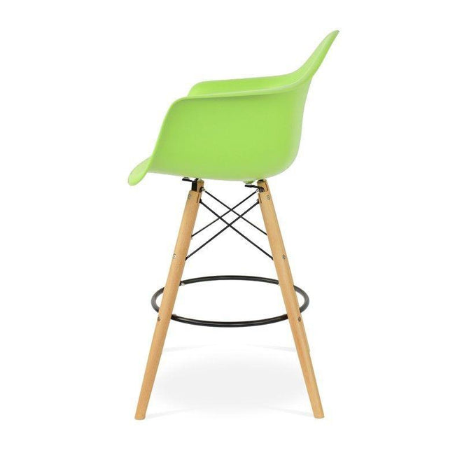Eames DAW barkruk groen