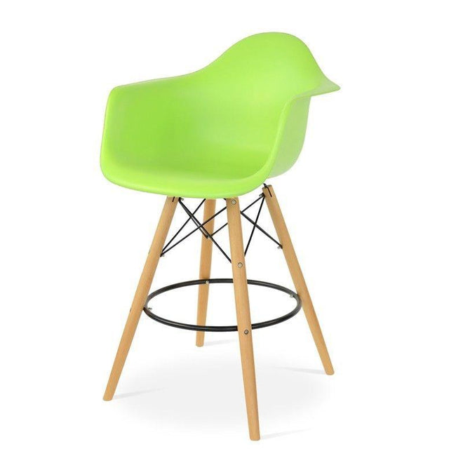Eames DAW barkruk groen