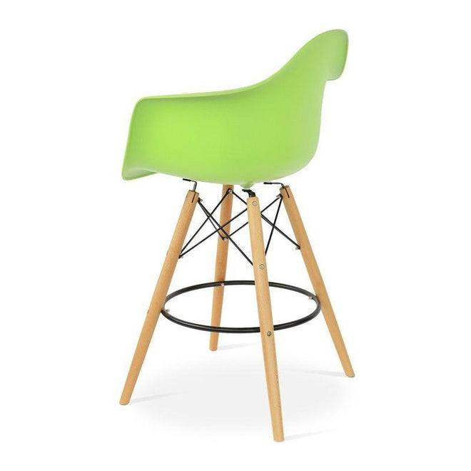 Eames DAW barkruk groen