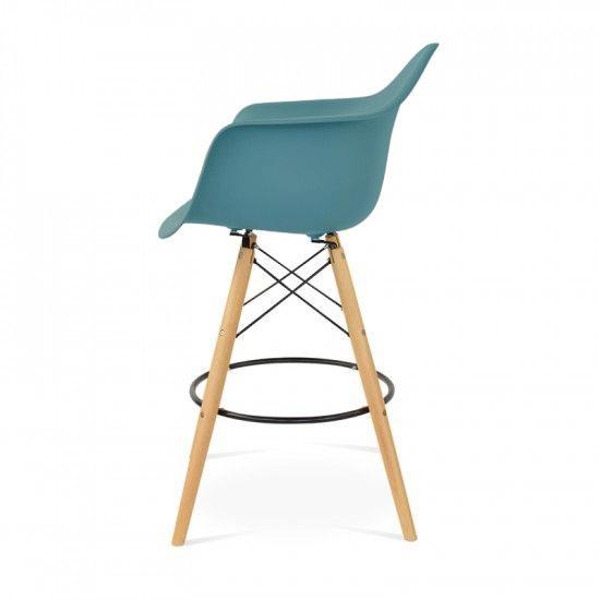 Eames DAW barkruk ocean blue