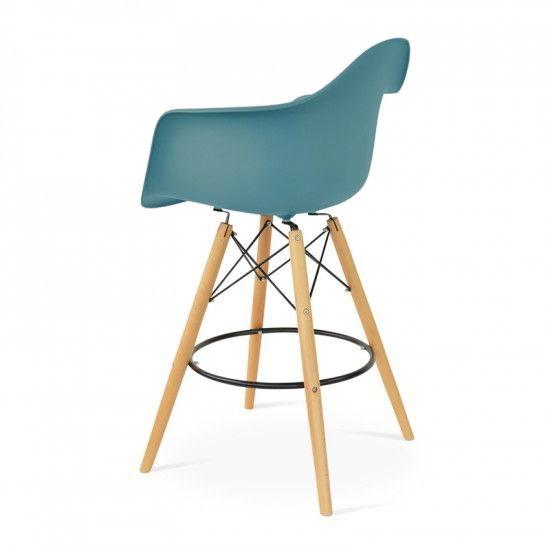 Eames DAW barkruk ocean blue