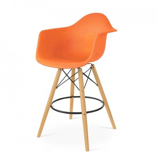 Eames DAW barkruk oranje