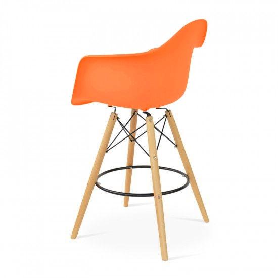 Eames DAW barkruk oranje