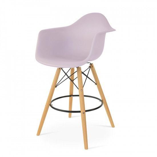 Eames DAW barkruk telegrijs
