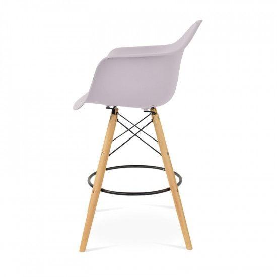 Eames DAW barkruk telegrijs
