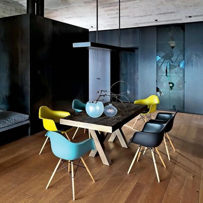 Eames DAW chair ocean blue
