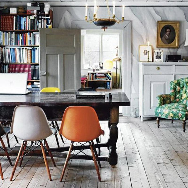 Eames DSW chair oranje - Charles & Ray Eames