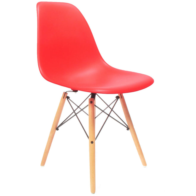 Eames DSW chair rood - Charles & Ray Eames