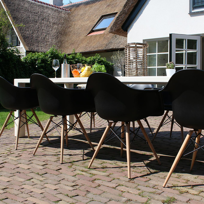 Eames Garden Chair lime groen - Design tuinstoel