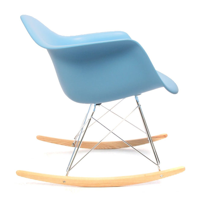 Eames RAR schommelstoel blauw - Charles & Ray Eames