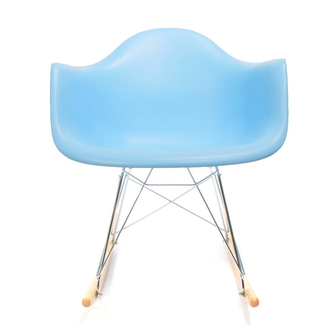 Eames RAR schommelstoel blauw - Charles & Ray Eames