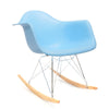 Eames RAR schommelstoel blauw