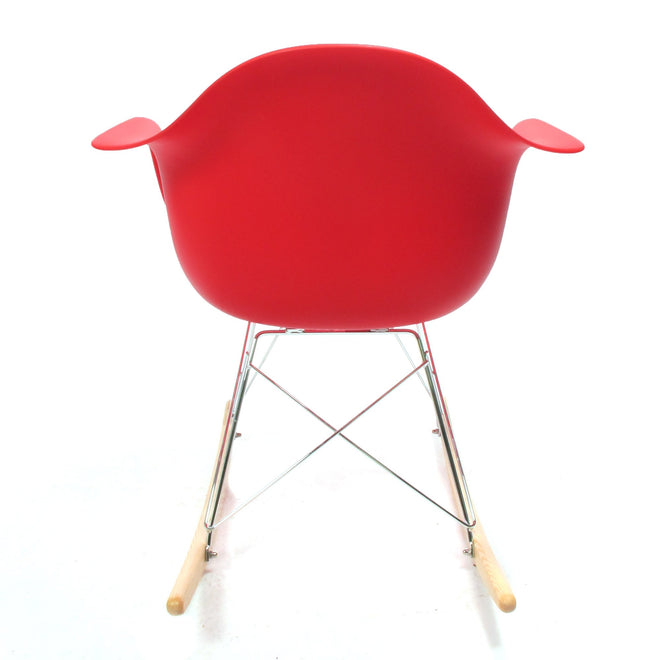 Eames RAR schommelstoel rood - Charles & Ray Eames