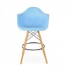 Eames DAW barkruk blauw