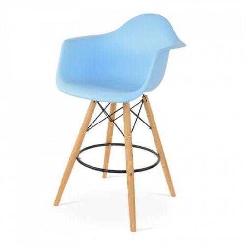 Eames DAW barkruk blauw