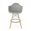 Eames DAW barkruk grijs