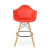 Eames DAW barkruk rood