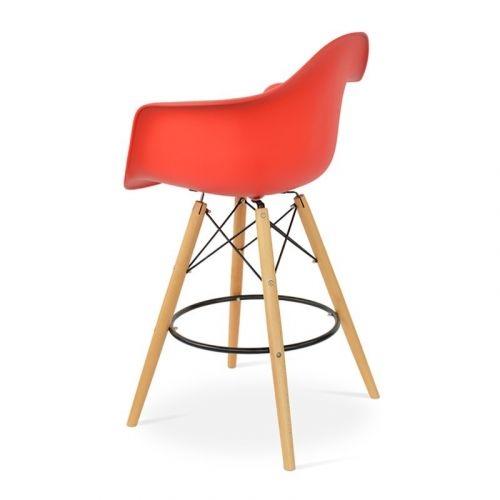 Eames DAW barkruk rood