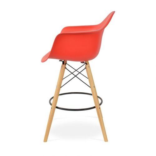 Eames DAW barkruk rood